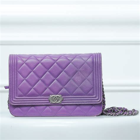 chanel woc purple|chanel boy woc price.